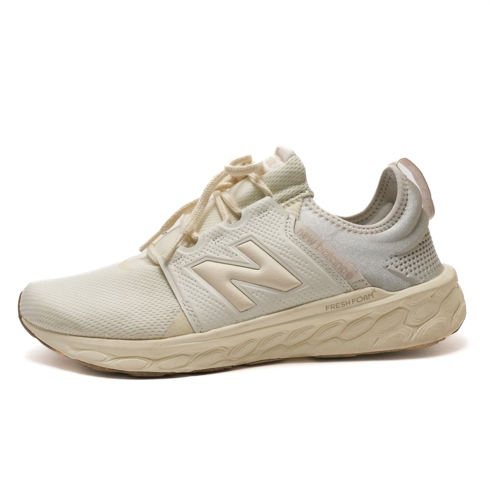 New Balance Fresh Foam X Cruz v3 Men 9.5 Womens 11 White Beige Running Shoes